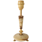 Albast Messing Lampenvoet Vintage Lamp thumbnail 1