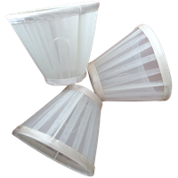 3 X Organza Lampenkappen Wit (ietsje Gebroken Wit )