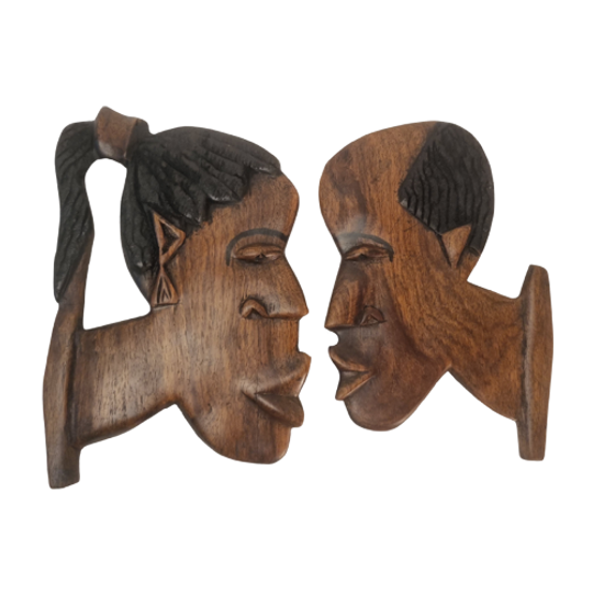 Houtsnijwerk Man En Vrouw Afrikaans 1