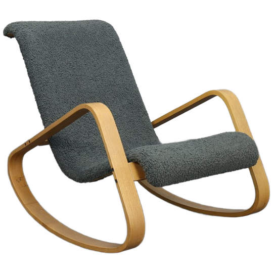 Rocking Chair “dondolo” By Luigi Crassevig, Italy, 1970s 1