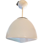 Vintage Opaline Hanglamp Van "Gispen/Giso" Jaren 50S thumbnail 1