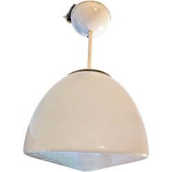 Vintage Opaline Hanglamp Van "Gispen/Giso" Jaren 50S