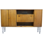 Mooie Vintage Highboard Retro Buffet Wand Kast thumbnail 1