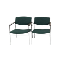 2X Gijs Van Der Sluis Stoelen | Fauteuils Chromen Frame