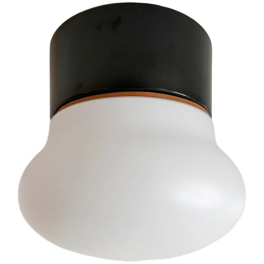 Vintage Raak Kogel Plafonnière Mid-century Plafondlamp Opaline Glas 1960’s 1