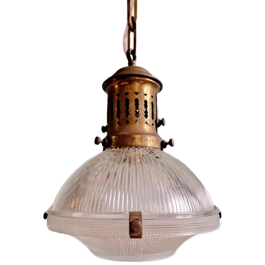 Prismatische Glazen Suspensie Van Holofaan, 1920-30s 1