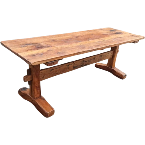 Antieke Rustieke Landelijke Massief Houten Eettafel 210 Cm