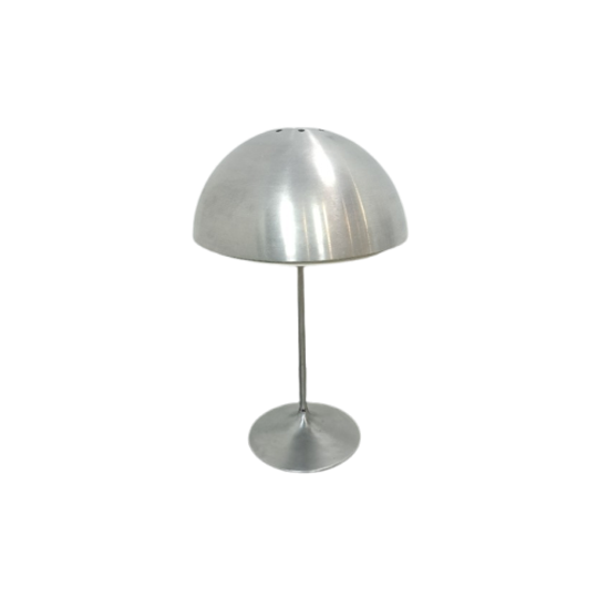 Zilverkleurige Tafel Bollamp Vintage Tafellamp 1