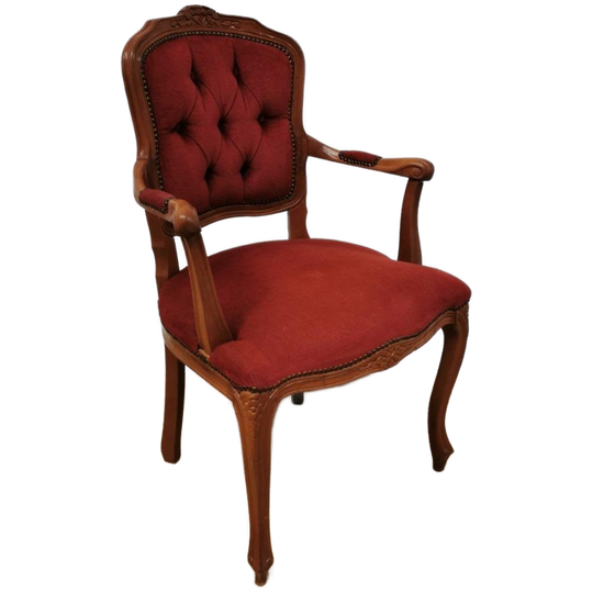 Brocante Vintage Franse Louis Xv Stoeltje, Fauteuil 103 1