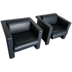 Pair / Trix And Robert Haussmann / Leather Chairs By Knoll thumbnail 1