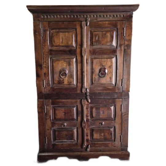 Vintage Stoere Houten Kast / Leggerkast / Opbergkast 1