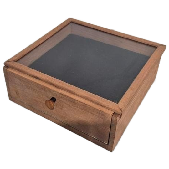 Sieraden Juwelen Kistje Met Glazen Deksel Vitrine. 1