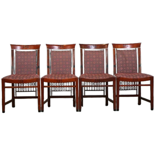 Set Van Vier Luxe Schuitema Eetkamerstoelen Uit De Decoforma Serie 1