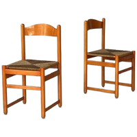 Jaren 70 Eettafelstoelen Vintage Oranje Retro Riet Prijs P/S