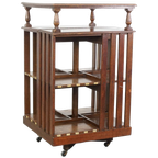 Geweldige En Unieke Grote Antieke Engelse Eikenhouten Bibliotheek Boekenmolen thumbnail 1