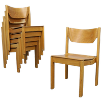 Set Of 6 Dining Chairs, 1970s
