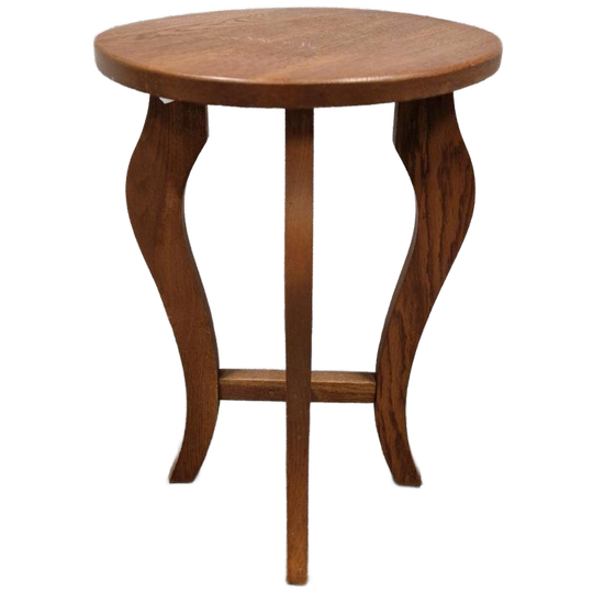 Klassieke Bijzettafel Eiken Plantentafel Pidestal 1