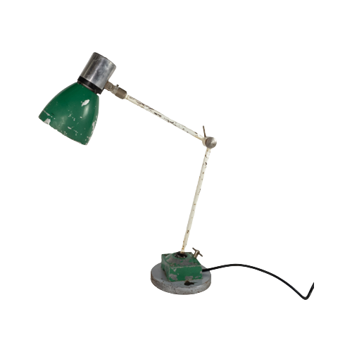 Industrieel - Jielde Stijl - Tsjechië - Tafellamp - Metaal - Scharnier Tafellamp - 1950'S