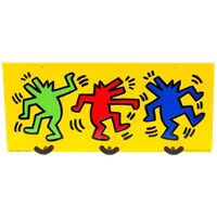 Keith Haring Kapstok Hout Vilac 22 X 50 Cm