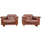 Set 2 De Sede Ds 101 Fauteuils Leer Fauteuil ’70 Nekleer thumbnail 1