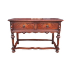 Antieke Eiken Sidetables, Haltafel, Wandconsole thumbnail 1