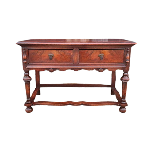 Antieke Eiken Sidetables, Haltafel, Wandconsole