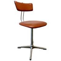 Vintage Oranje Bureaustoel / Desk Chair