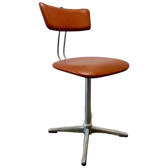 Vintage Oranje Bureaustoel / Desk Chair 1