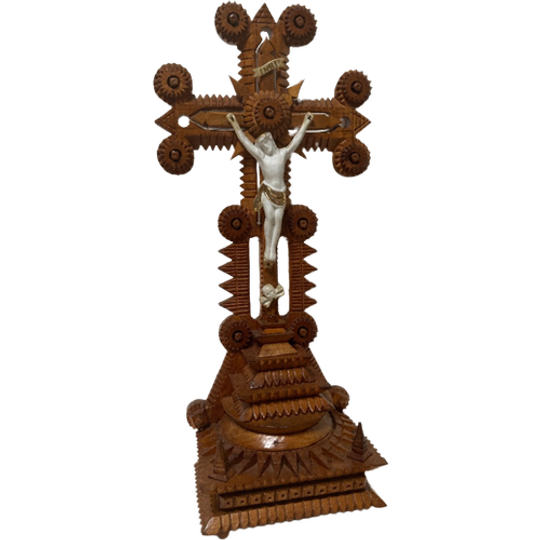 Crucifix Arts And Crafts, Christus Aan Het Kruis, 44 Cm Hoog 1