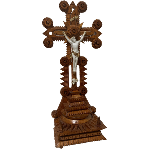 Crucifix Arts And Crafts, Christus Aan Het Kruis, 44 Cm Hoog