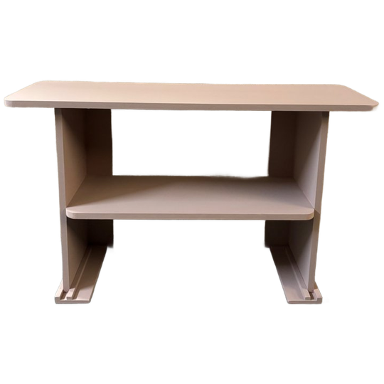 Vintage Brocante Houten Bank / Boekenrek / Rek 1