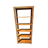 Midcentury Rattan Bookcase