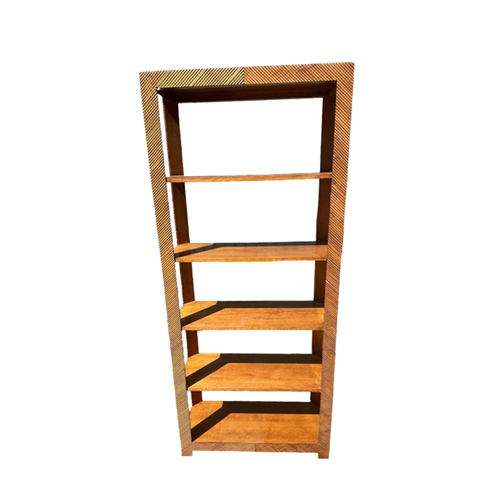 Midcentury Rattan Bookcase