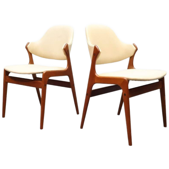 Vintage Eetkamerstoelen | Set Van 2 | Teak | Skai 1