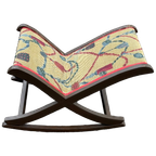 Vintage Footstool Rocking Cushioned Padded Foot Stool Rest Footrest Chair Circa 1960'S / Eve thumbnail 1
