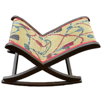 Vintage Footstool Rocking Cushioned Padded Foot Stool Rest Footrest Chair Circa 1960'S / Eve