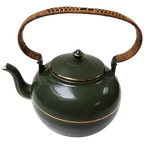 Groen Emaille Theepot/ Chocolade Ketel thumbnail 1