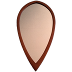 Midcentury Teak Spiegel Druppelvorm thumbnail 1