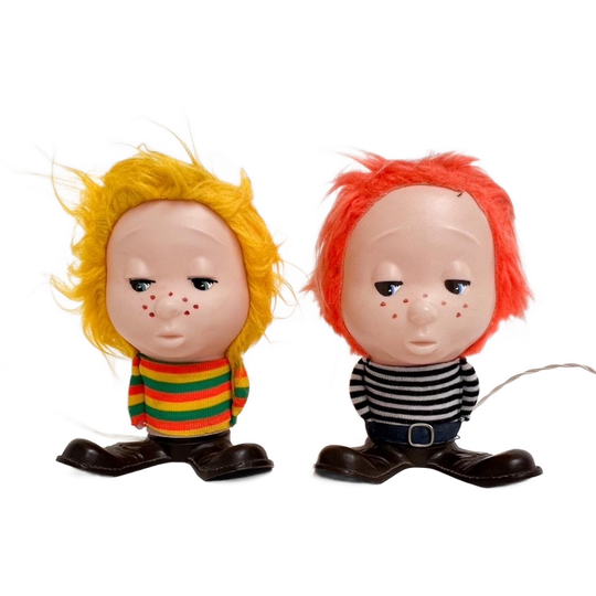 Set ‘funky Boys’ Tafellampen Van Linea Zero (2), 1960's 1