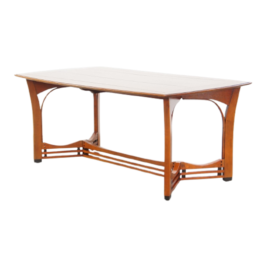 Zeer Mooie 4 Tot 6 Persoons Art Nouveau Design Eetkamertafel Van Schuitema Met Prachtige Details 1