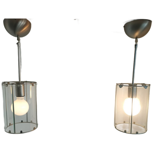 Set Van 2 Cilindervormige Hanglampen Steinhauer 1