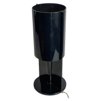 Pop Art / Space Age Design - Black Plastic Lamp Or Nighstand Lamp