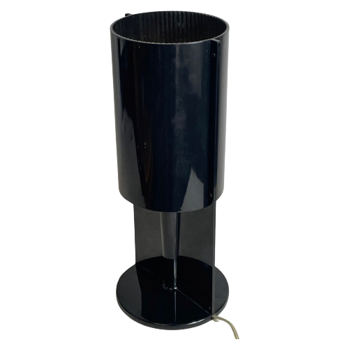 Pop Art / Space Age Design - Black Plastic Lamp Or Nighstand Lamp