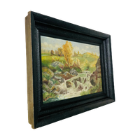 Schilderij Van Landschap Met Waterval
