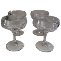 Set Van 4 Kristallen Coupé Champagne Glazen
