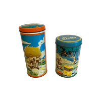 2x Vintage Bewaar Blikken