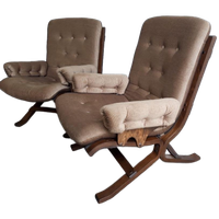 Set Van 2 Vintage Clubzetels / Fauteuils Westnofa Stijl