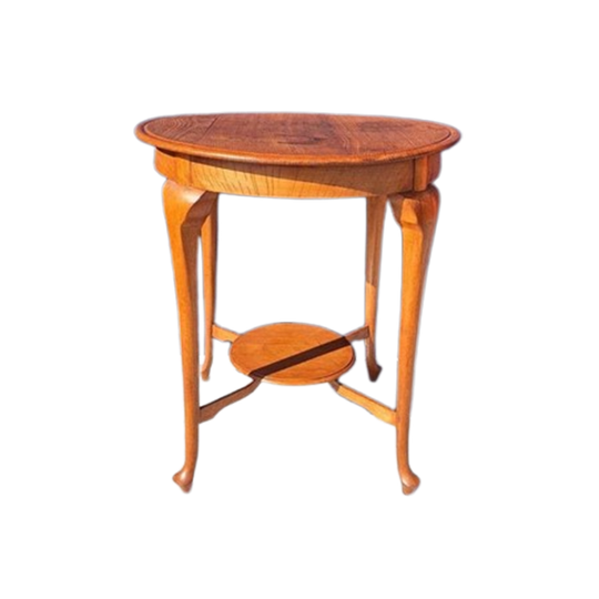 Vintage Antieke Eiken Wijntafel, Sidetable, Bijzettafeltje 1