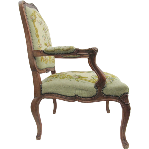 Antieke Louis Xv- Barok Fauteuil, Armstoel