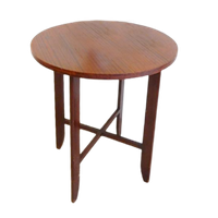 Retro Vintage Bijzettafel Tafel Jaren 60 Rond Plantentafel